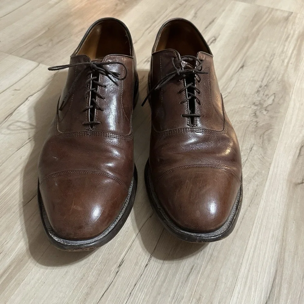 Allen Edmonds Mens Park Avenue Cap Toe Oxford Leather Shoes Size 13‎ E